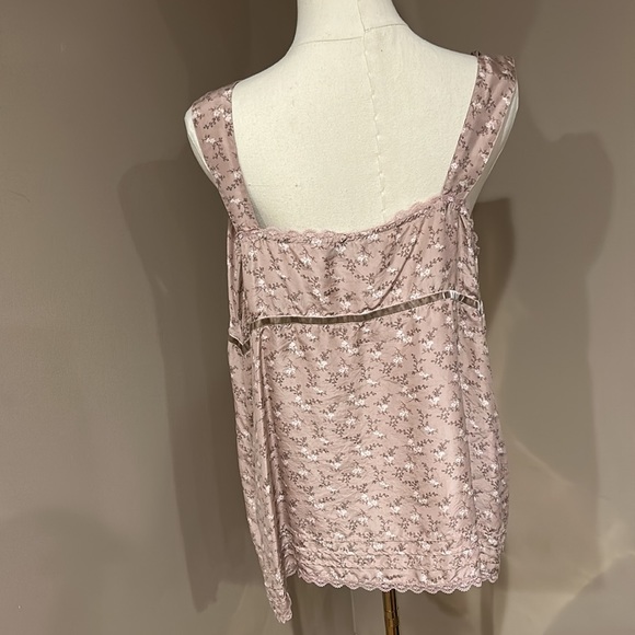 Tommy Hilfiger 100% Silk Floral Lace Trim Tank Top size 18 - Picture 6 of 6
